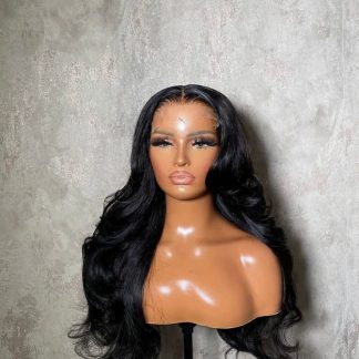 Layered human hair blend