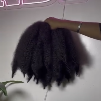 HUMAN HAIR KINKY HAIR EXTENSION (per bundle)