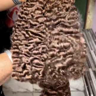 16inches pixie curls with Customized frontal