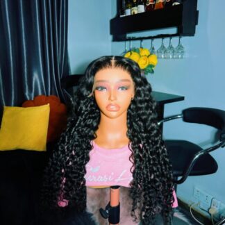 26 inches deep curls with 6 by 6 HD closure