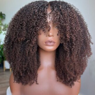 18 inches Afro kinky with 5by5 closure