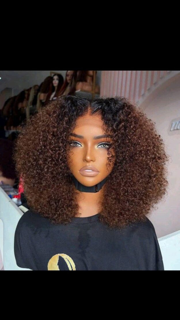 12 inches two-toned pixie curls with 5by5 closure